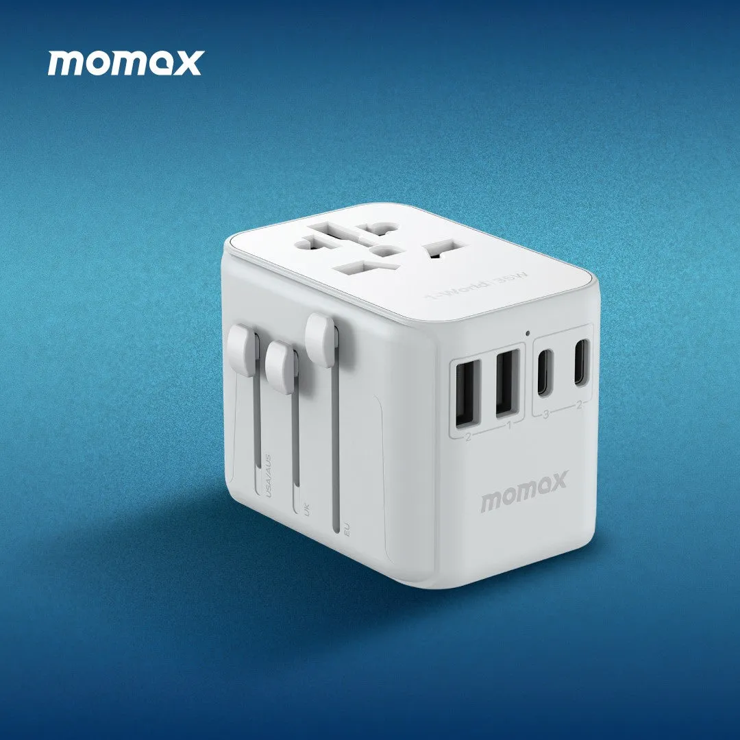 1-World PD35W 5 ports   AC Travel Adapter