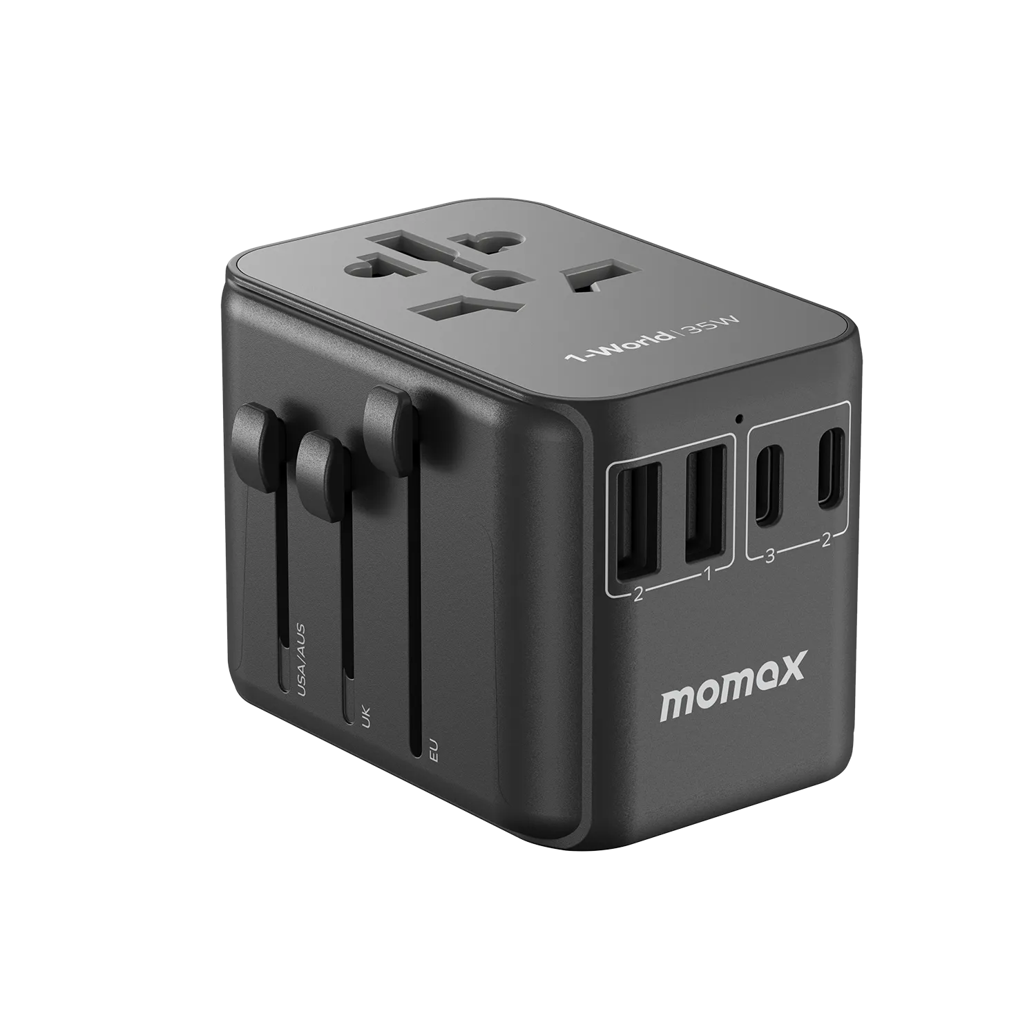 1-World PD35W 5 ports   AC Travel Adapter