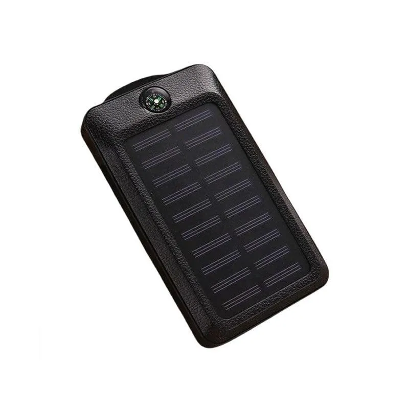 10000Mah Solar Power Bank With Led Light