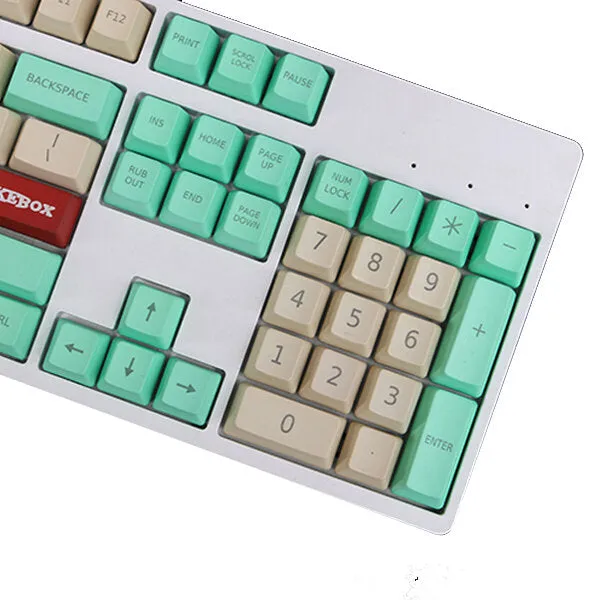 112 Keys PBT Keycap Set OEM Profile Sublimation Japanese Korean Custom Keycaps for Mechanical Keyboards