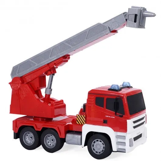 1/18 5CH Remote Control Rescue Fire Engine Truck w/ Ladder