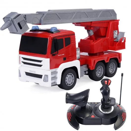 1/18 5CH Remote Control Rescue Fire Engine Truck w/ Ladder