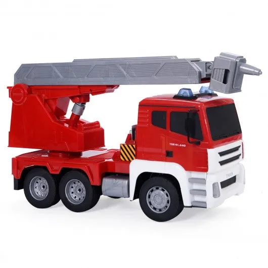 1/18 5CH Remote Control Rescue Fire Engine Truck w/ Ladder