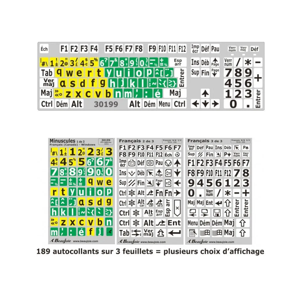 16AU006 - Computer Keyboard Stickers