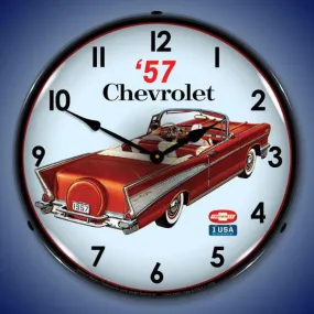 1957 Chevy Convertible Backlit LED Clock