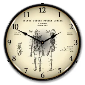 1959 Anatomical Skeleton Backlit LED Clock