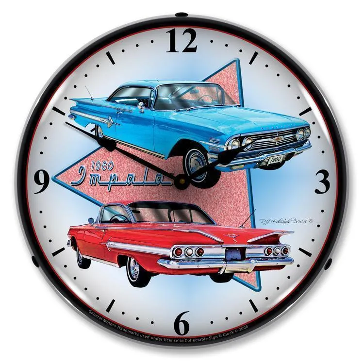 1960 Impala Backlit LED Clock