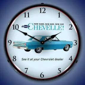 1964 Chevelle Backlit LED Clock