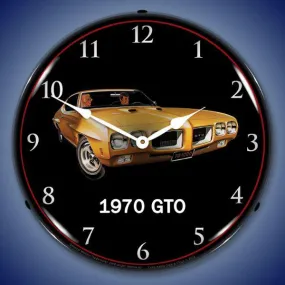 1970 Pontiac GTO Backlit LED Clock