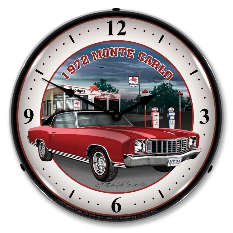 1972 Monte Carlo Backlit LED Clock