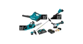 2020 Makita 18V X2 (36V) LXT® Brushless 3-Pc. Combo Kit and Brushless Angle Grinder (XT331PTX)