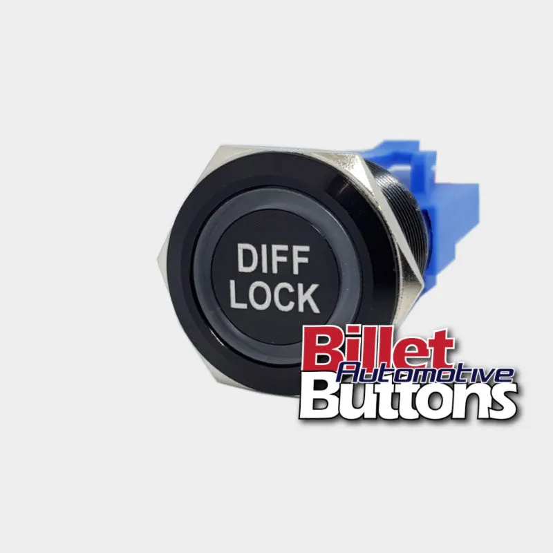 22mm 'DIFF LOCK' Billet Push Button Switch