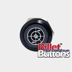 22mm 'NAVIGATION SYMBOL' Billet Push Button Switch Marine Sonar