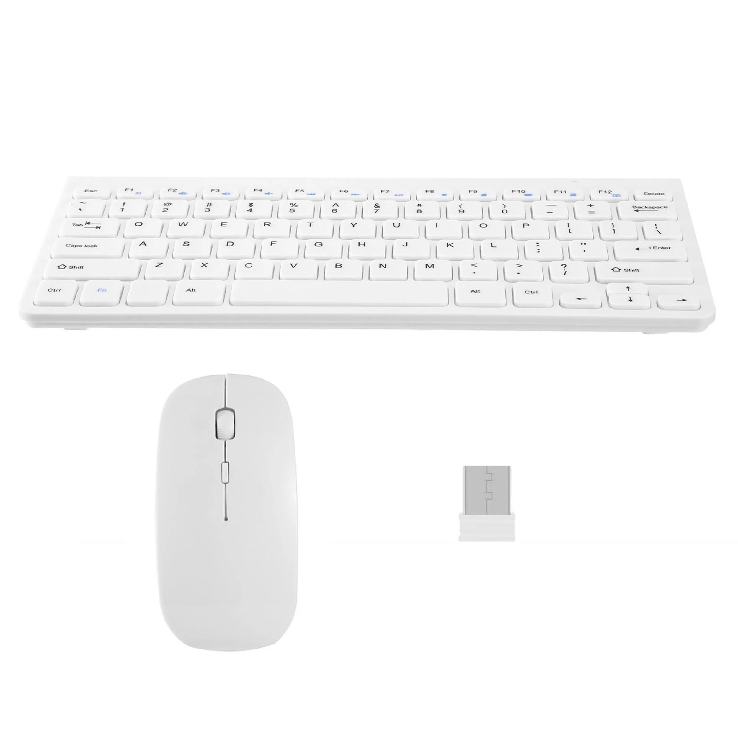 2.4GHz Wireless Keyboard Mouse Combos with USB Receiver - Notebook Laptop Mac PC TV - Office Supplies