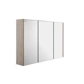 28" Medicine Cabinet Bathroom Vanity Mirror, Wall Mount, 3 Doors, Cloud, Serie Barcelona by VALENZUELA