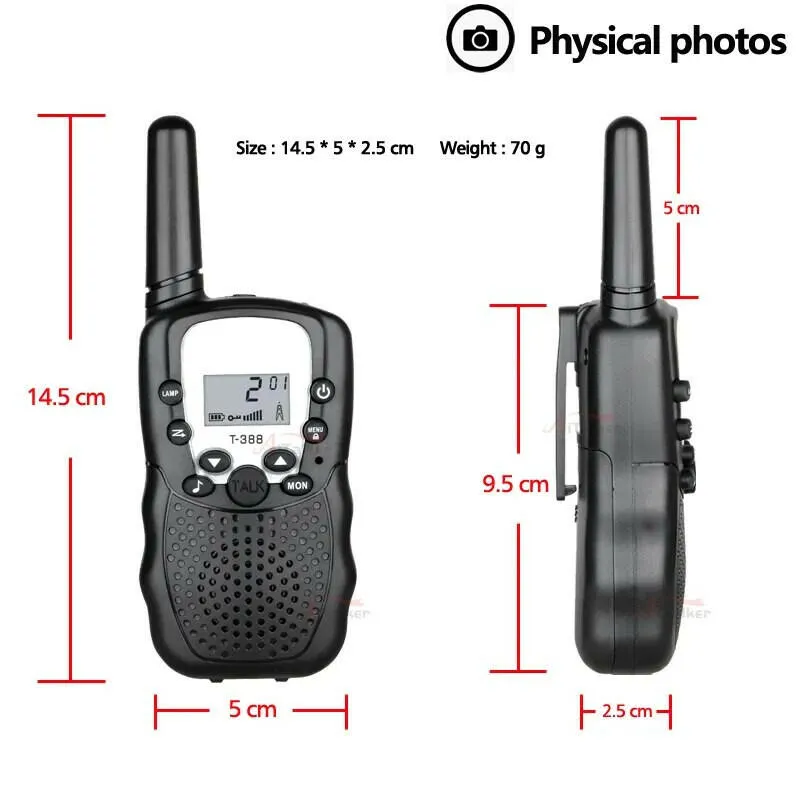 2Pcs Mimi Pc Walkie Talkie For Kids Boys Girls Tablet Funny Toys UHF Two Way Radio Talki Walki Children Interphone Free Talk