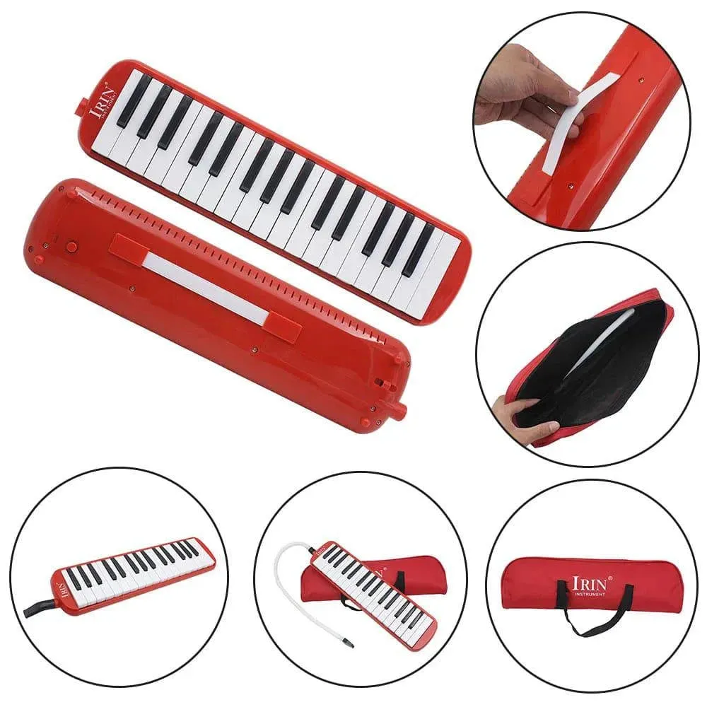 32 Piano Keys Melodica Musical Education Instrument for Beginner Kids Children Gift with Carrying Bag