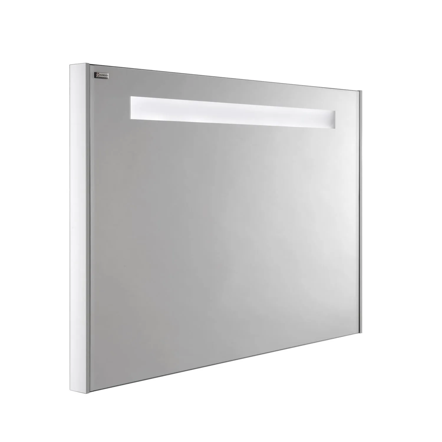 48" LED Backlit Bathroom Vanity Mirror, Wall Mount, White Matt, Serie Class by VALENZUELA