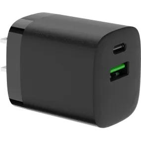 4XEM 30W Dual USB C A Wall Charger - Black