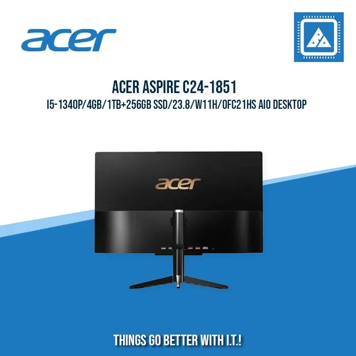 ACER ASPIRE C24-1851 I5-1340P/4GB/1TB 256GB SSD/23.8/W11H/OFC21HS AIO DESKTOP