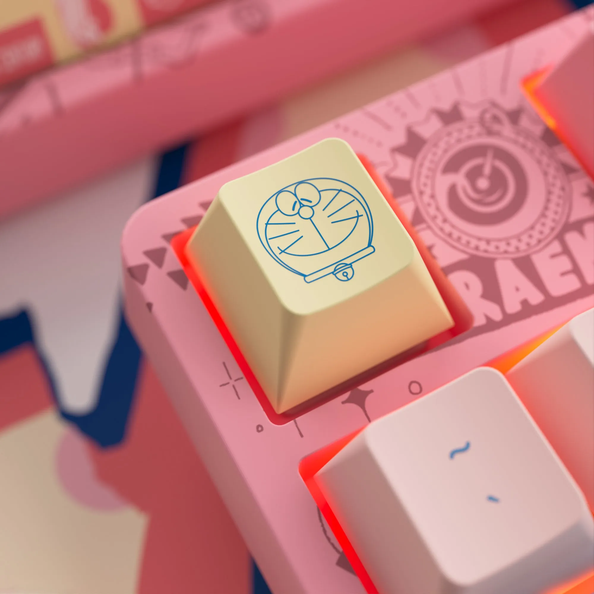 Akko 98K Doraemon Macaron 3098B Jelly Pink Switch Keyboard