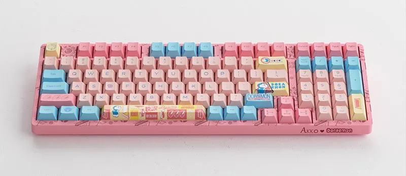 Akko 98K Doraemon Macaron 3098B Jelly Pink Switch Keyboard