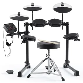 Alesis Debut Electronic 5-Piece Drum Kit with Stool, Headphones & Sticks