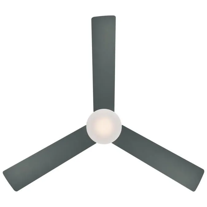 Alta Vista 52-Inch Three-Blade Indoor Alexa Enabled Smart WiFi Ceiling Fan, Brushed Nickel Finish with Dimmable LED Light Fixture, Remote Control Included