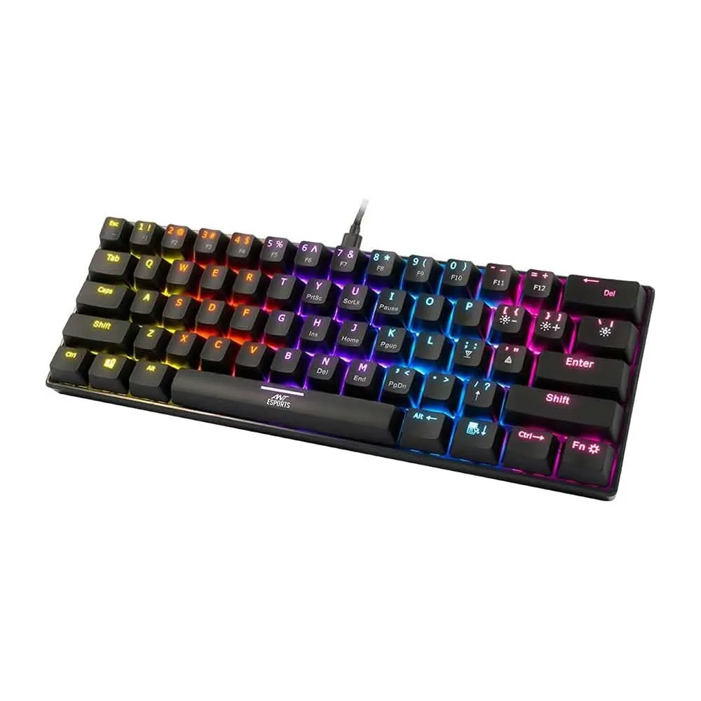 ANT ESPORTS MK1200 MINI 60% RGB MECHANICAL GAMING KEYBOARD