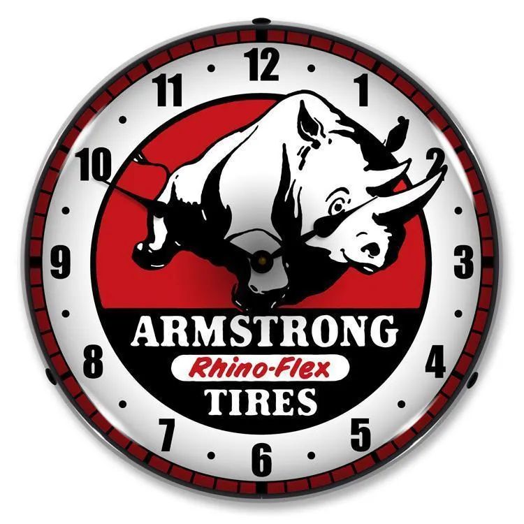 Armstrong Tire Backlit LED Clock