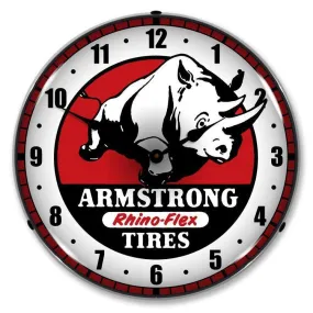 Armstrong Tire Backlit LED Clock