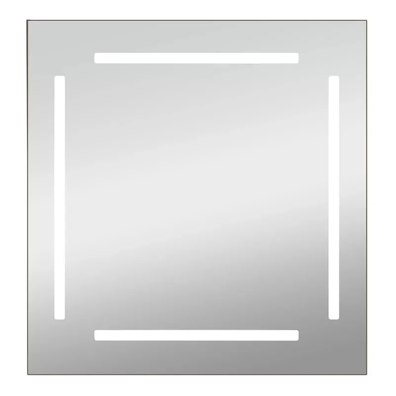 Artessa Square Backlit LED Mirror with Defogger, Dimmer, 3-Colour LED for Bathroom (70 x 70 CM)