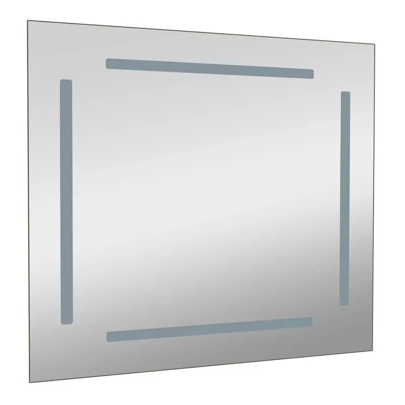 Artessa Square Backlit LED Mirror with Defogger, Dimmer, 3-Colour LED for Bathroom (70 x 70 CM)