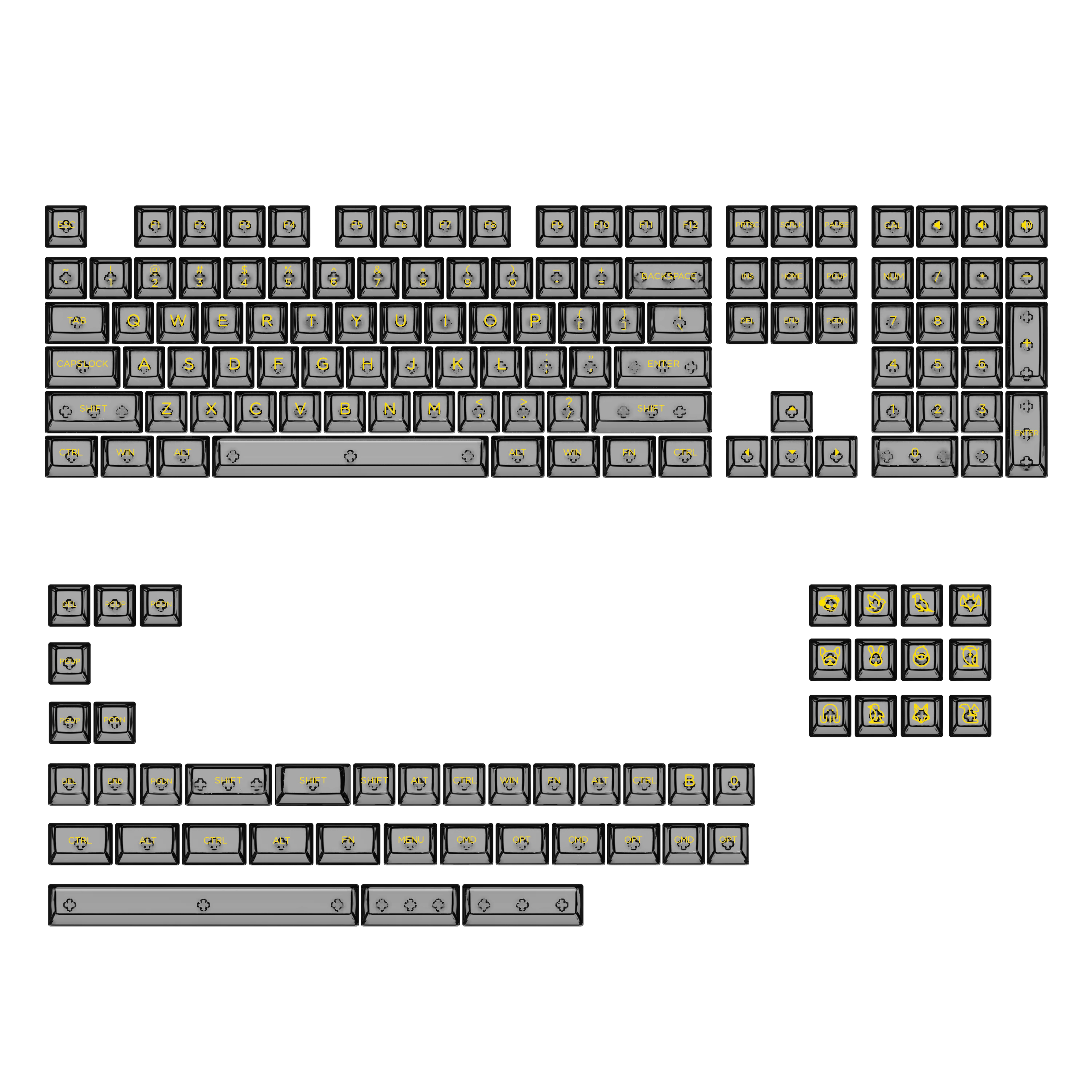 ASA Clear Keycap Set (155-Key)