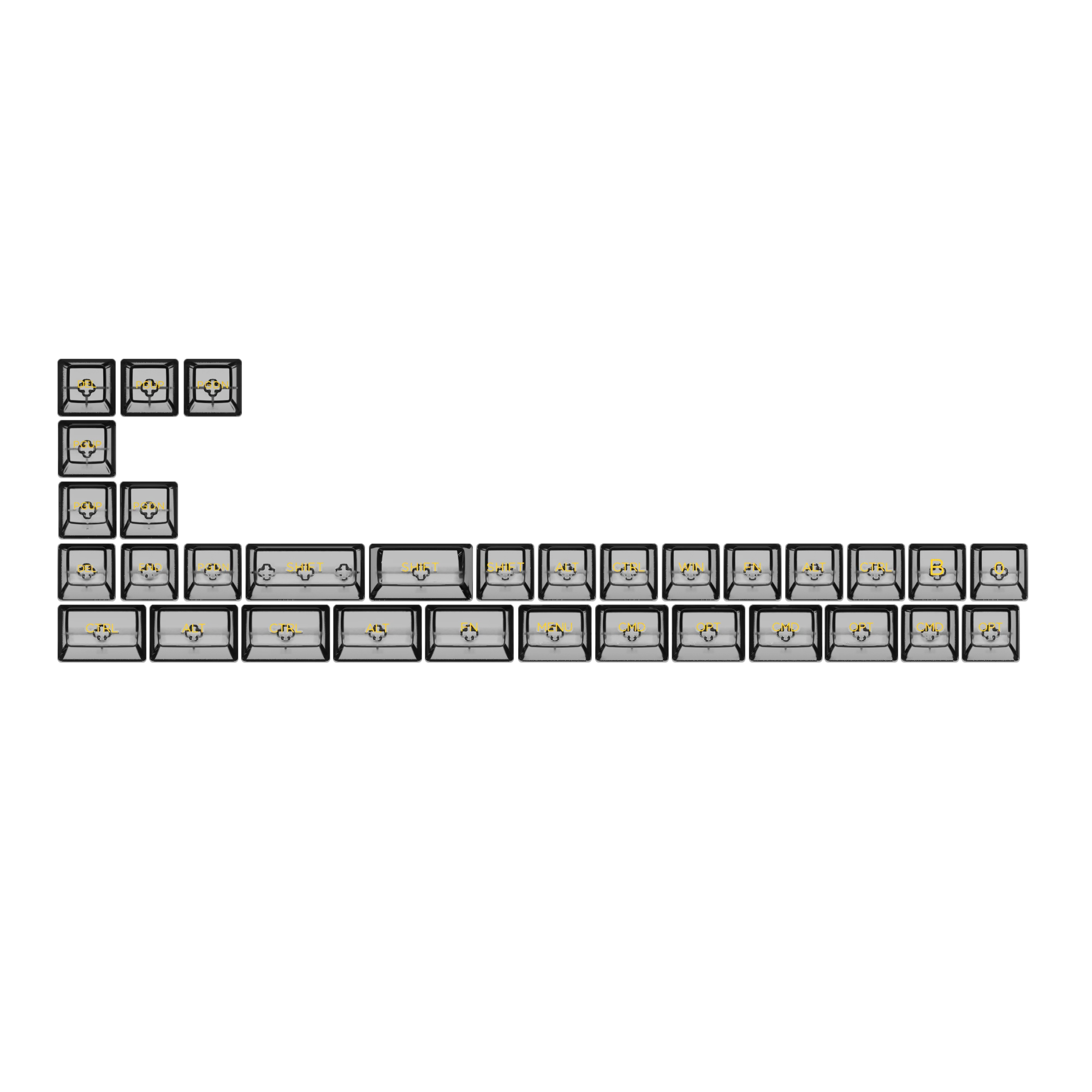 ASA Clear Keycap Set (155-Key)