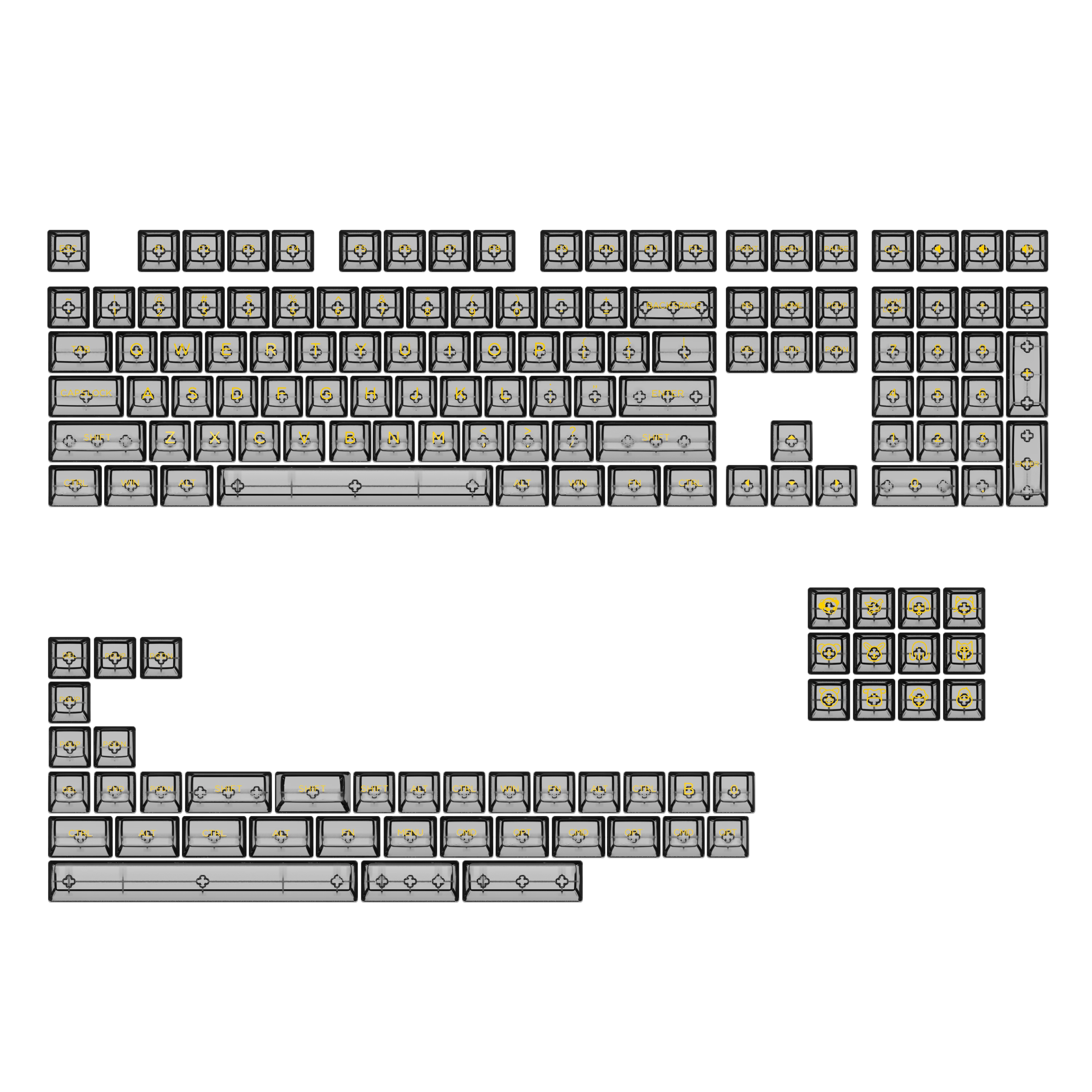 ASA Clear Keycap Set (155-Key)