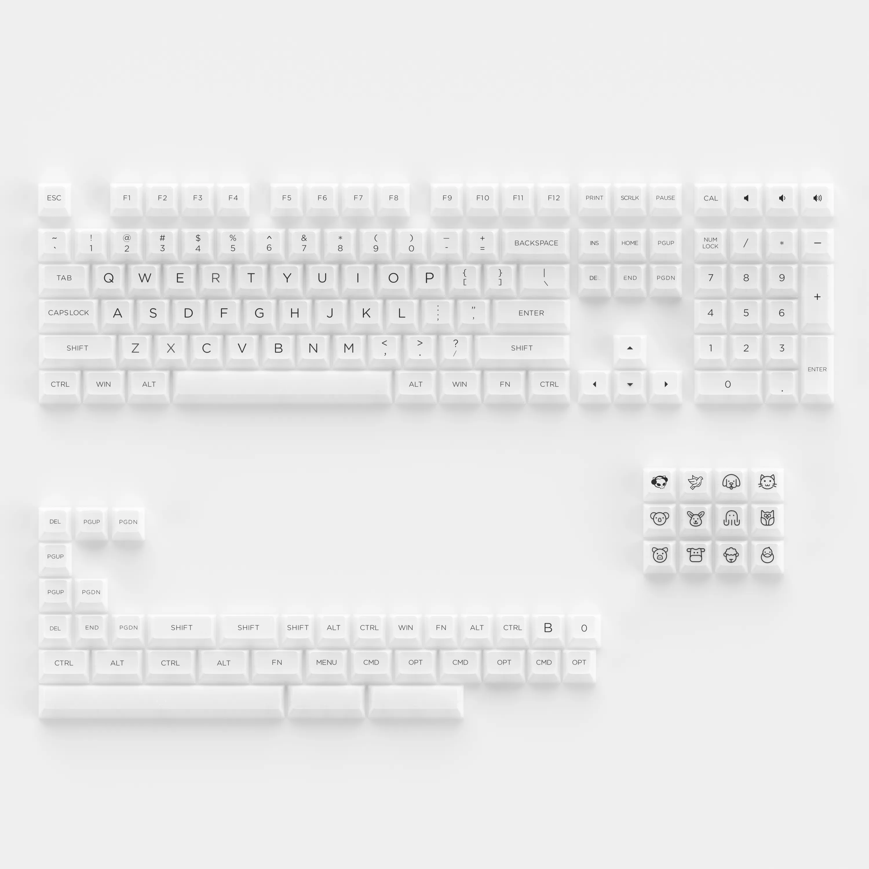 ASA Clear Keycap Set (155-Key)