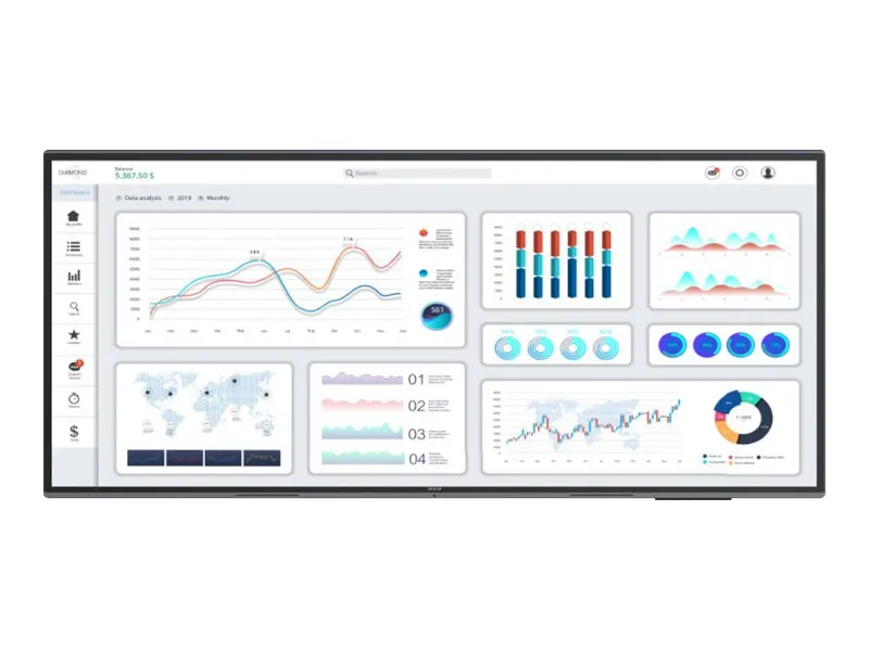 Avocor Avl-1050-T - 105" Diagonal Class L Series Led-Backlit Lcd Display - Interactive - With Touchscreen (Multi Touch)