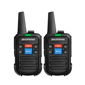 BaoFeng BF-C50 (Single & Set of 2/3/4) Walkie-Talkie UHF Transceiver 5W Two-Way Radio with 99 Memory Channels, 430-440MHz Frequency Range, 5km Max. Talking Range, Clear Voice Output, 1500mAh Battery Capacity, IP45 Waterproof