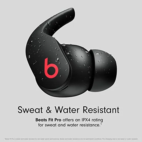 Beats Fit Pro - True Wireless Noise Cancelling Earbuds - Beats Black with AppleCare  (2 Years)