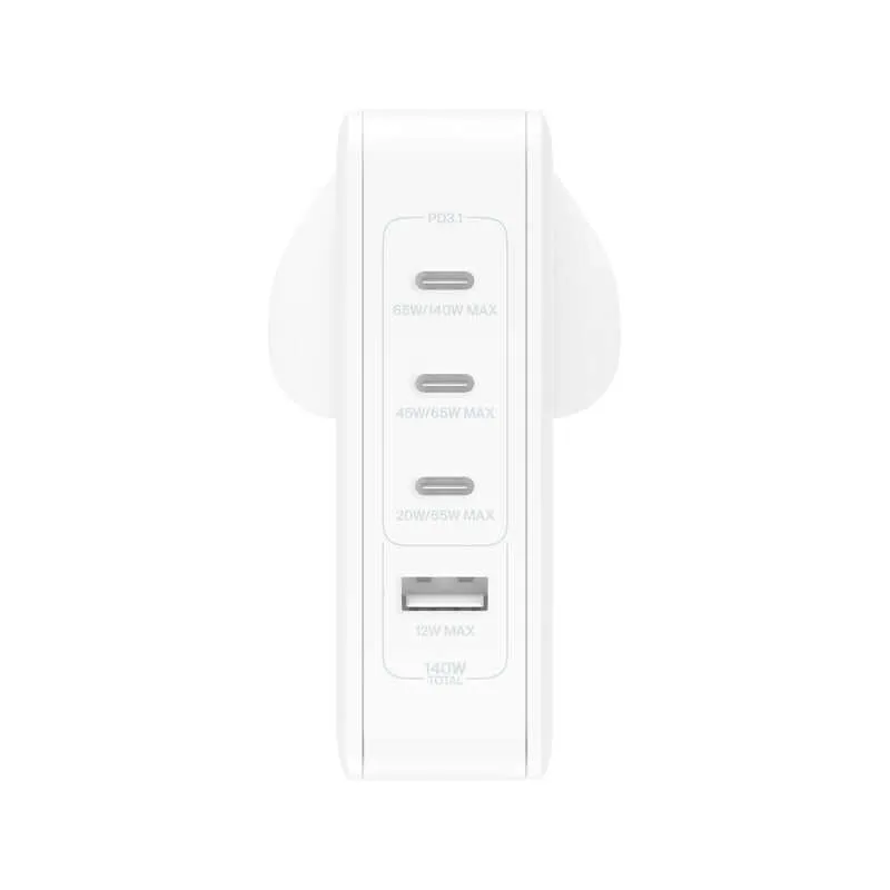 Belkin 140W 4-Port GaN Wall Charger