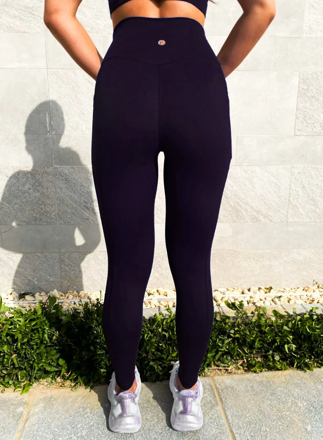 Black High Waist Legging with Pockets