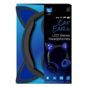 Blue LED Cat Ears: Headphones - Hype