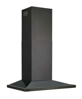 Broan Black Stainless Steel 30" 450 CFM Designer Chimney Range Hood - BWS1304BLS