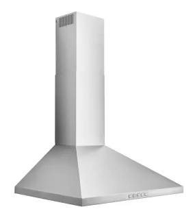 Broan Stainless Steel 24" 450 CFM Designer Pyramidal Chimney Hood - BWP1244SS