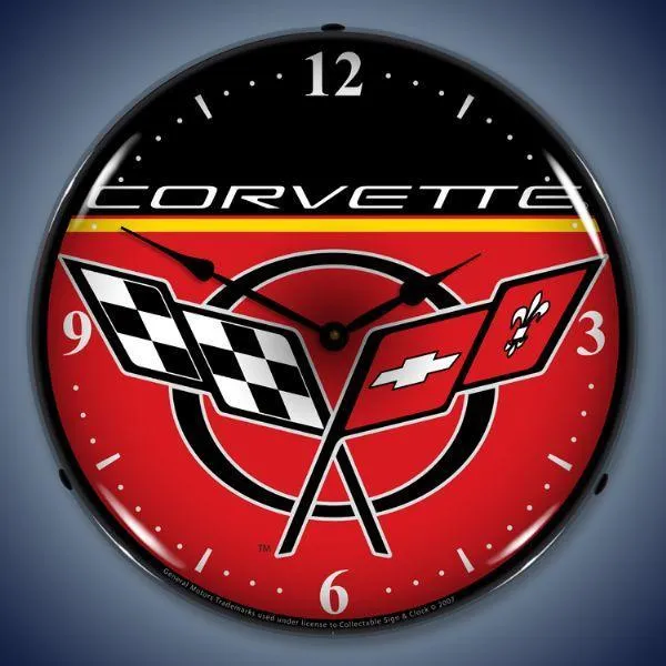 C5 Corvette Backlit LED Clock