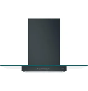 Caf(eback)™ 30" Wall-Mount Glass Canopy Chimney Hood