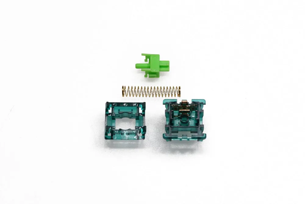 Candy Green Jade Switch RGB SMD Linear 55g 62g Switches For Mechanical keyboard mx stem 5pin Gold Plated Long Spring