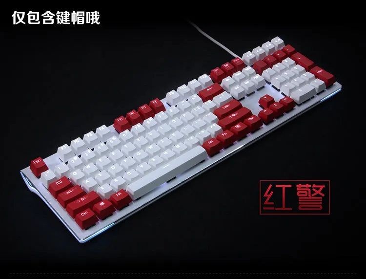 Capturer Backlit Doubleshot PBT Keycap Set Durable Shine-Through Legends OEM profile Compatible with Cherry MX 104 87 GH60poker