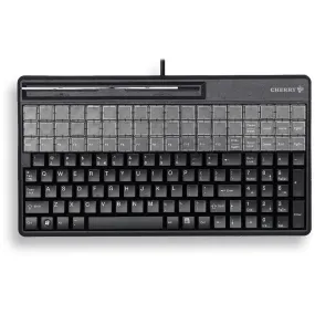 Cherry G86-61410 POS Programmable Keyboard With Magnetic Card Reader Black